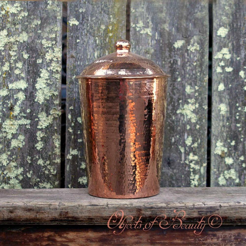 Kumran Canister Large from Sertodo Copper Copper Canister Sertodo Copper 