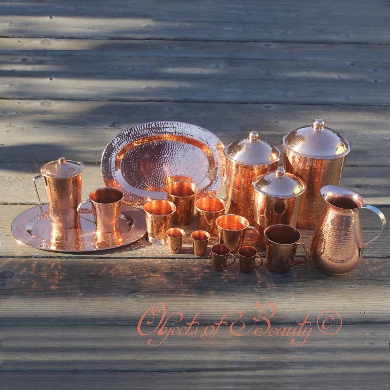 Kumran Copper Canister Set from Sertodo Copper Copper Canister Sertodo Copper 