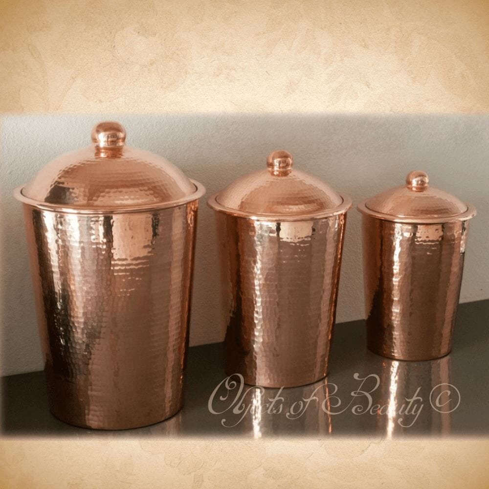 Kumran Copper Canister Small 2.5 Qt | Sertodo Copper Copper Canister Sertodo Copper 