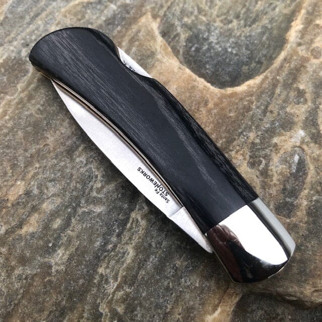 Lapis Lazuli Jet Onyx 3" Lock Back Knife | Yellowstone Spirit Collection | Santa Fe Stoneworks Knives Santa Fe Stoneworks 