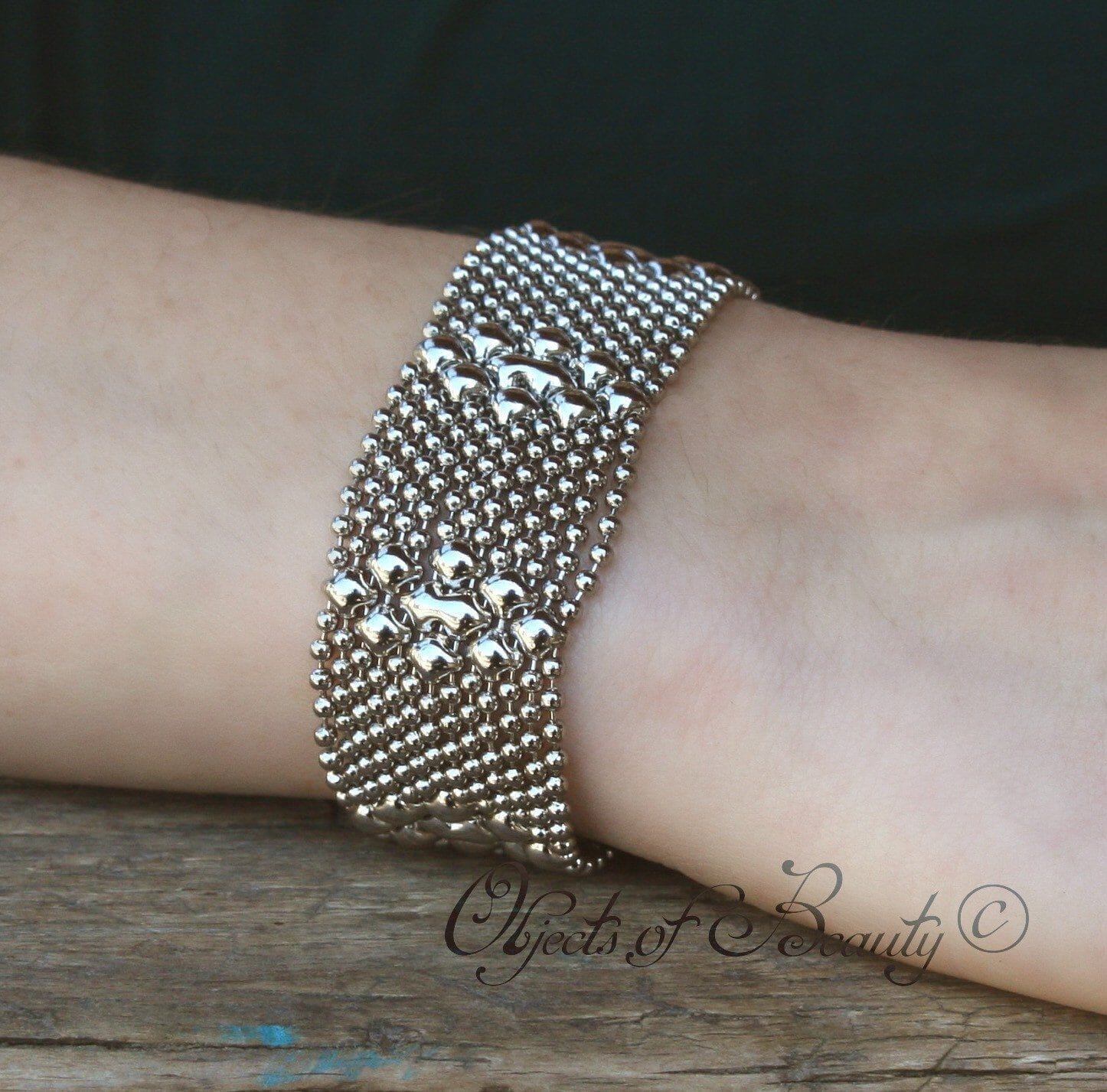 Lauren's Answer Skyler White ~ Breaking Bad Bracelet | SG Liquid Silver | Yellowstone Spirit Southwestern Collection Bracelets Sergio Gutierrez Liquid Metal Jewelry 