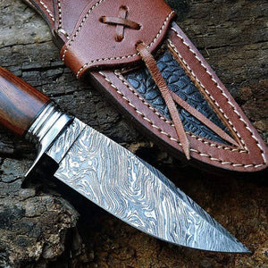 Legendary Wilderness Walnut Damascus Knife | Yellowstone Spirit Southwestern Collection Hunting & Survival Knives Objects of Beauty Southwest 