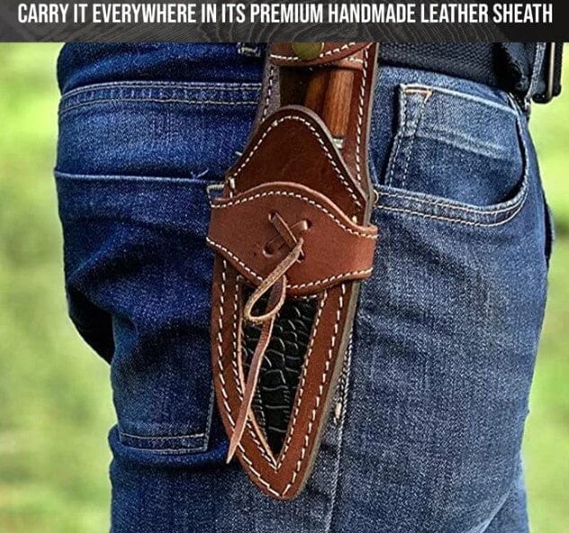 Legendary Wilderness Walnut Damascus Knife | Yellowstone Spirit Southwestern Collection Hunting & Survival Knives Objects of Beauty Southwest 