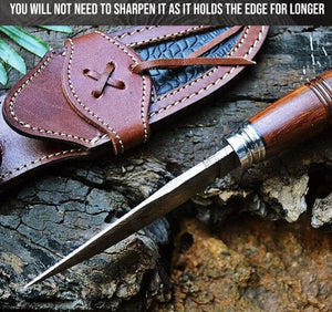 Legendary Wilderness Walnut Damascus Knife | Yellowstone Spirit Southwestern Collection Hunting & Survival Knives Objects of Beauty Southwest 