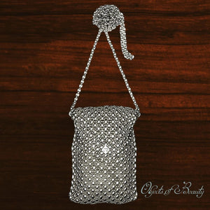 Lily Rose Mesh Bag | SG Liquid Silver Purses and Bags Sergio Gutierrez Liquid Metal Jewelry 