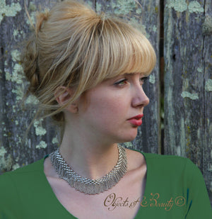 Lioness SG Liquid Metal Necklace | Yellowstone Spirit Southwestern Collection Necklaces Sergio Gutierrez Liquid Metal Jewelry 