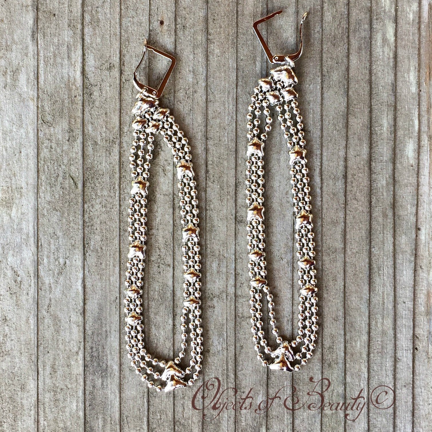 Lupa SG Liquid Metal Earrings | Special Order Earrings Sergio Gutierrez Liquid Metal Jewelry 