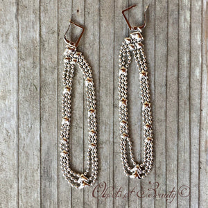 Lupa SG Liquid Metal Earrings | Special Order Earrings Sergio Gutierrez Liquid Metal Jewelry 