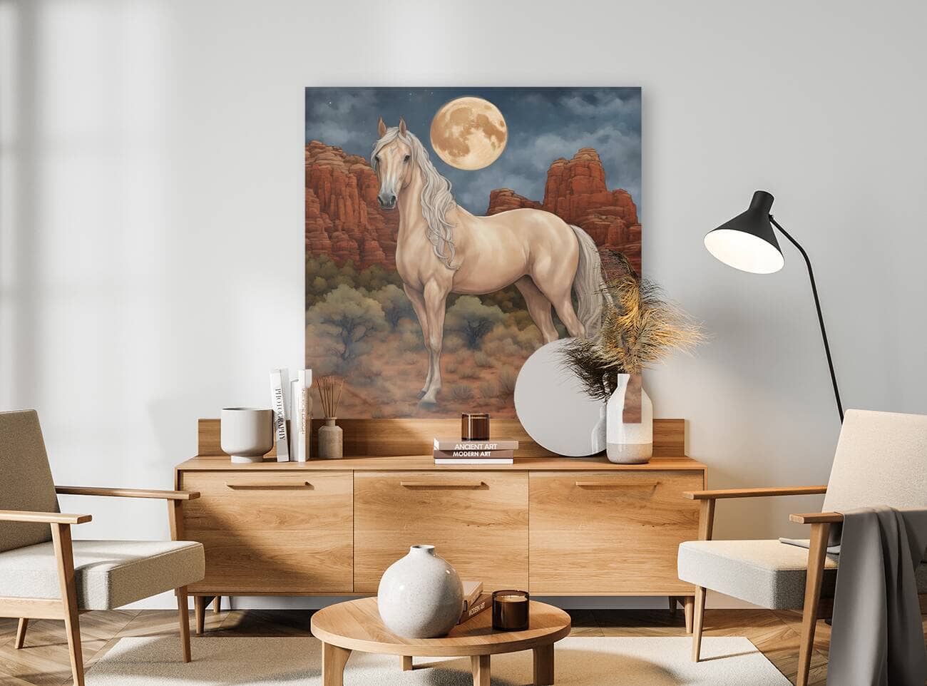 Majix Palomino | Andrea Record Fine Art | Yellowstone Spirit Southwestern Collection Painting Print Andrea Record Fine Art 