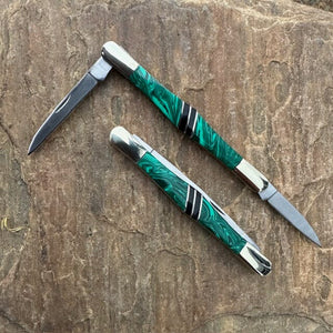 Malachite Jet Onyx Tuxedo Knife | Santa Fe Stoneworks | Yellowstone Spirit Southwestern Collection Knife Santa Fe Stoneworks 