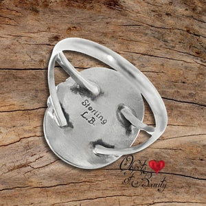 Man's Navajo Sterling Turquoise Moon Ring | Yellowstone Spirit Southwestern Collection Ring Objects of Beauty Southwest 