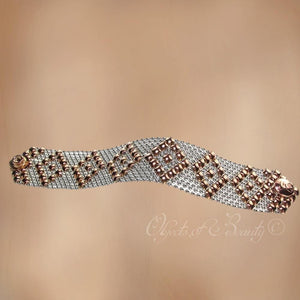 Marcella Stainless Steel - Rose Titanium Bracelet | SG Liquid Metal Bracelets Sergio Gutierrez Liquid Metal Jewelry 