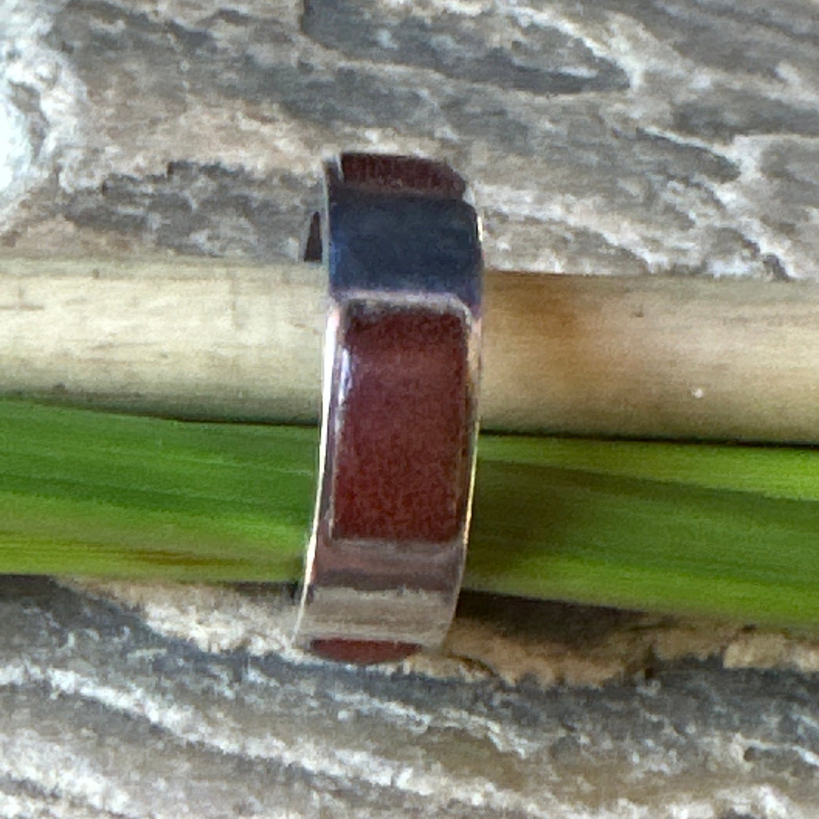 Marline Sterling Silver Leather Ring by David Tishbi Silver and Leather Ring Objects of Beauty 