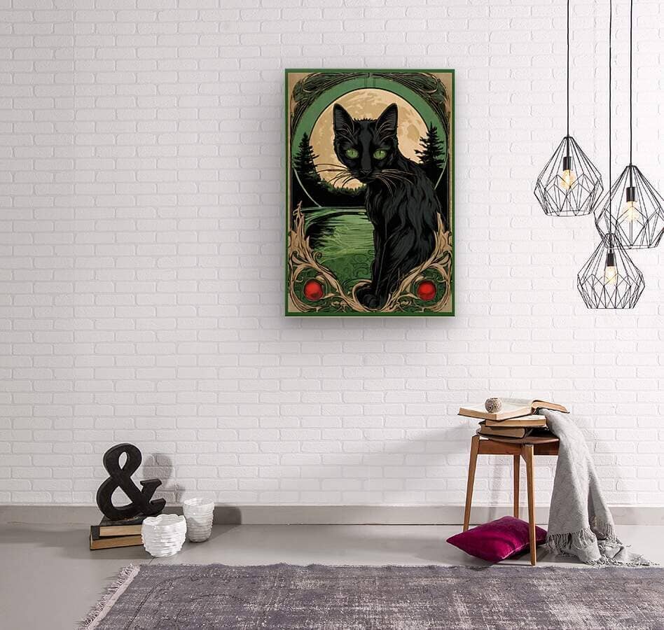 Meowsha Green Eyed Black Cat | Andrea Record Fine Art - Objects of