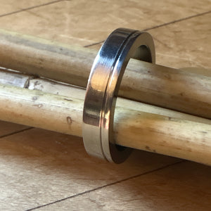 Mirrorline Titanium Ring by Luca Vale Band ring Luca Vale 