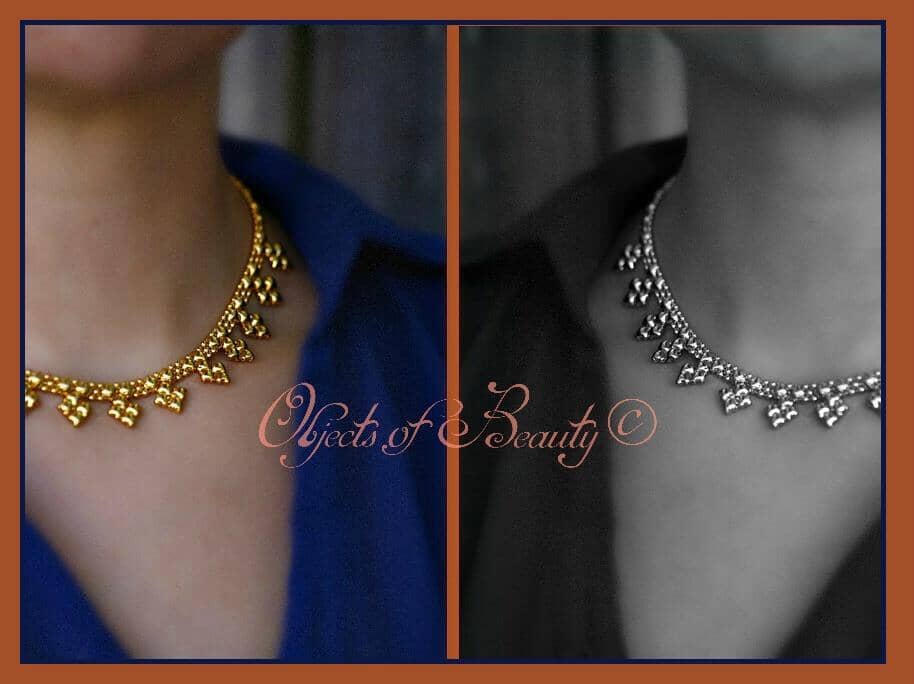 Moorish Mystique SG Liquid Metal Necklace Necklaces Sergio Gutierrez Liquid Metal Jewelry 