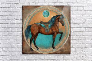 Mortana at the Portal | Andrea Record Fine Art | Yellowstone Spirit Southwestern Collection Painting Print Andrea Record Fine Art 