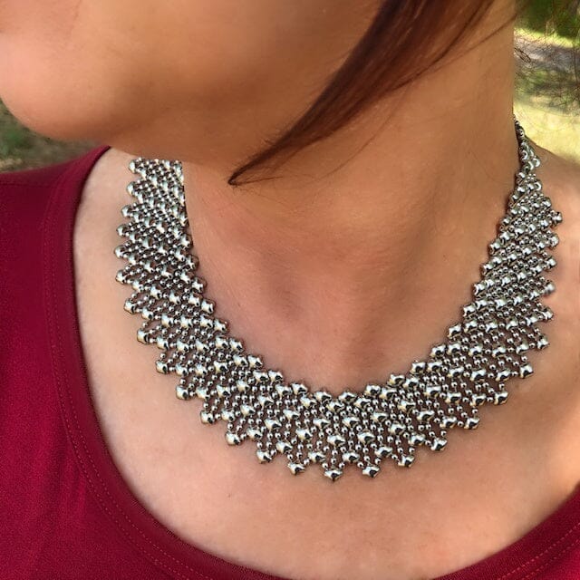 Natasha's Collar SG Liquid Metal Necklace | Yellowstone Spirit Southwestern Collection Necklaces Sergio Gutierrez Liquid Metal Jewelry 