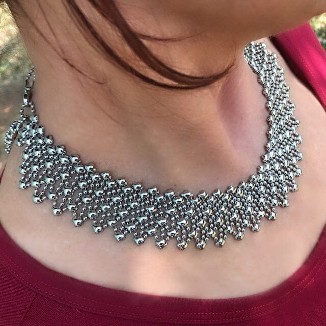 Natasha's Collar SG Liquid Metal Necklace | Yellowstone Spirit Southwestern Collection Necklaces Sergio Gutierrez Liquid Metal Jewelry 
