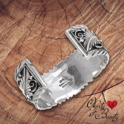 Navajo Forest Turquoise Sterling Bracelet | Yellowstone Spirit Southwestern Collection Turquoise Bracelet Objects of Beauty Southwest 