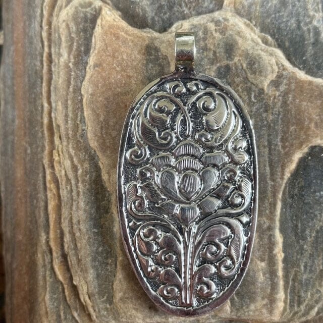 Nuzzling Horse Couple Carved Bone Pendant Necklace | Yellowstone Spirit Southwestern Collection Carved Necklace Objects of Beauty Southwest 