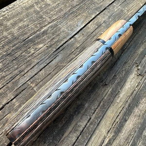 Olive Rosewood Damascus Hunting Skinner Knife | Yellowstone Spirit Southwestern Collection Damascus Knife Objects of Beauty Southwest 