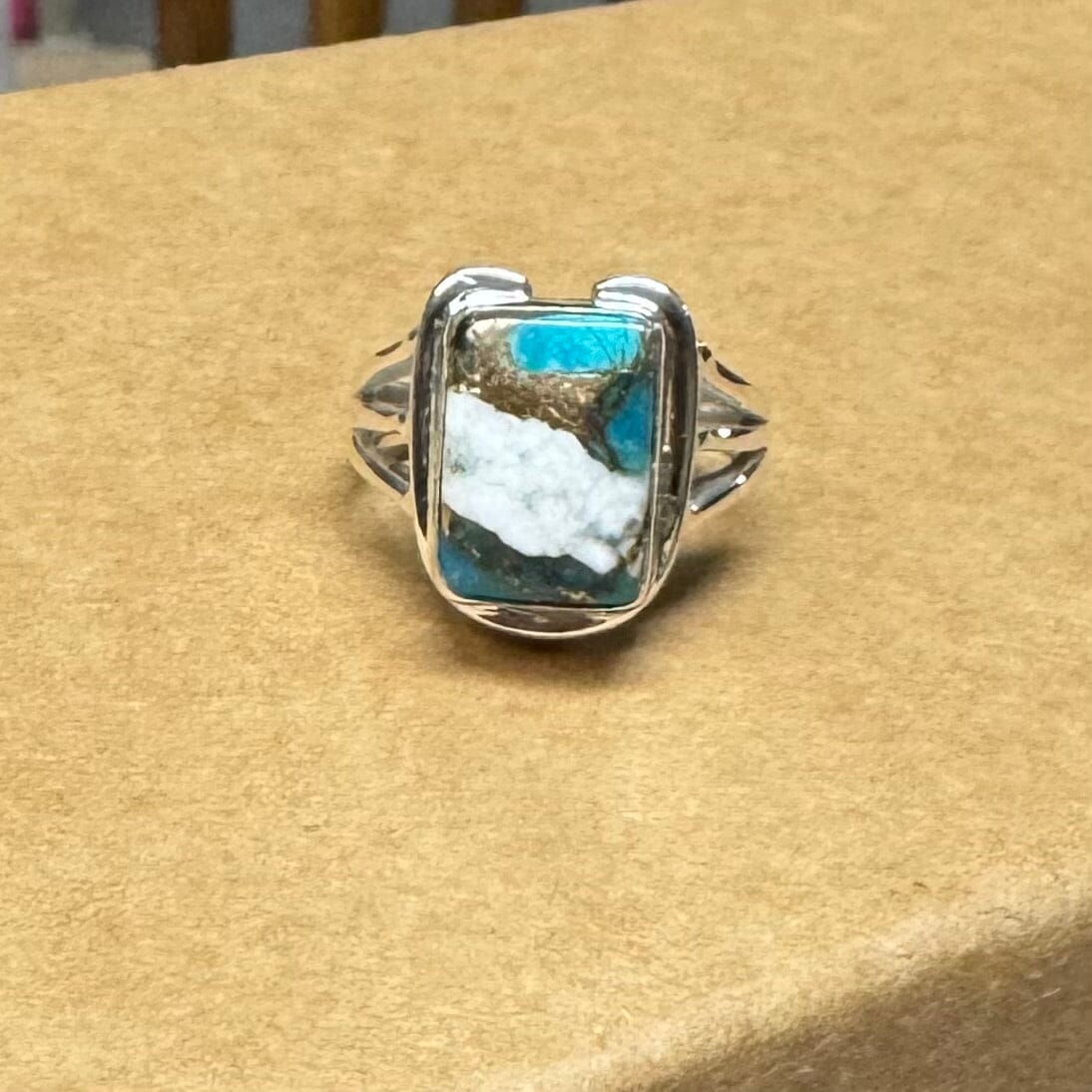 On Lucky Ground Beth Dutton Multi Colored Turquoise Horseshoe Ring | Yellowstone Spirit Southwestern Collection Turquoise Ring Objects Of Beauty Southwest 