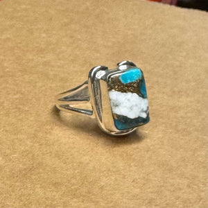 On Lucky Ground Beth Dutton Multi Colored Turquoise Horseshoe Ring | Yellowstone Spirit Southwestern Collection Turquoise Ring Objects Of Beauty Southwest 