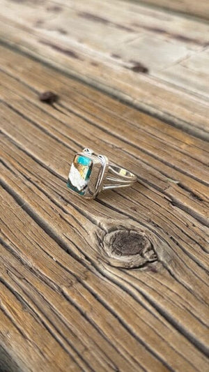 On Lucky Ground Beth Dutton Multi Colored Turquoise Horseshoe Ring | Yellowstone Spirit Southwestern Collection Turquoise Ring Objects Of Beauty Southwest 