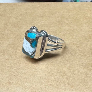 On Lucky Ground Beth Dutton Multi Colored Turquoise Horseshoe Ring | Yellowstone Spirit Southwestern Collection Turquoise Ring Objects Of Beauty Southwest 