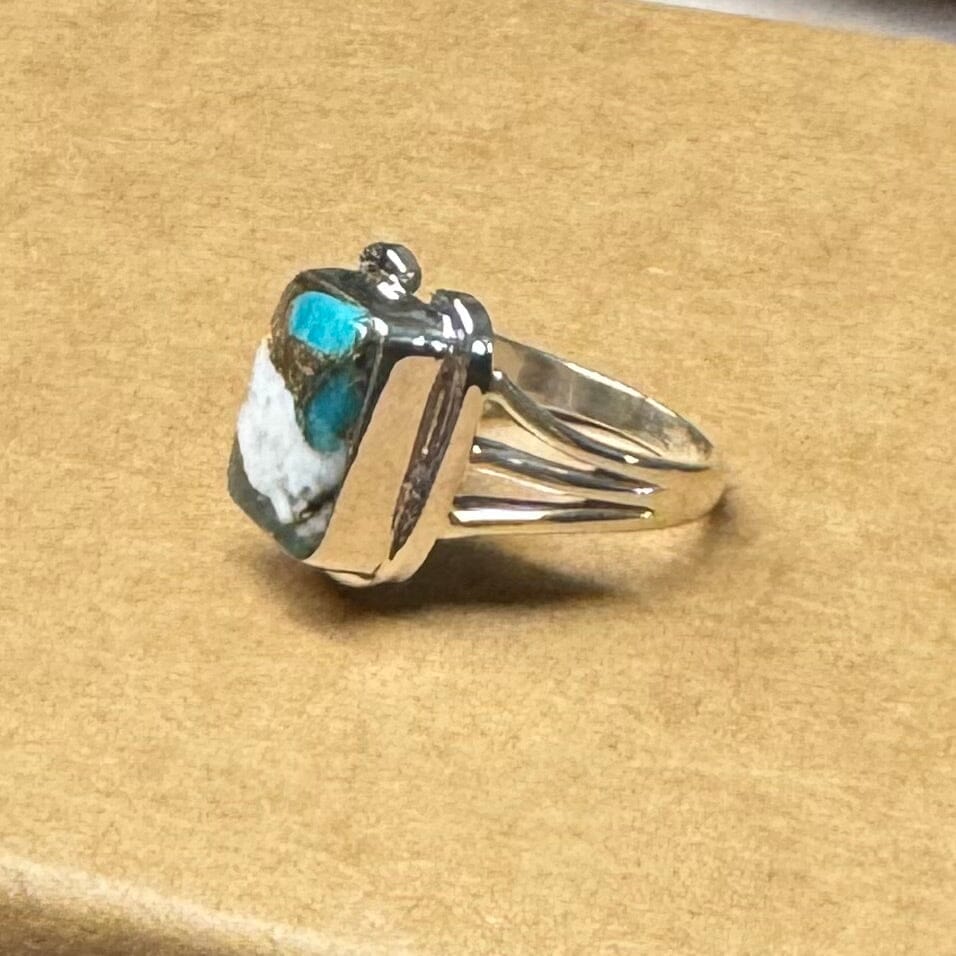 On Lucky Ground Beth Dutton Multi Colored Turquoise Horseshoe Ring | Yellowstone Spirit Southwestern Collection Turquoise Ring Objects Of Beauty Southwest 