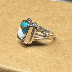 On Lucky Ground Beth Dutton Multi Colored Turquoise Horseshoe Ring | Yellowstone Spirit Southwestern Collection Turquoise Ring Objects Of Beauty Southwest 