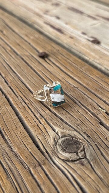 On Lucky Ground Beth Dutton Multi Colored Turquoise Horseshoe Ring | Yellowstone Spirit Southwestern Collection Turquoise Ring Objects Of Beauty Southwest 