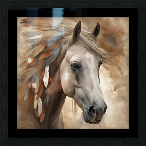 Palomino Bird Spirit | Andrea Record Fine Art | Yellowstone Spirit Collections painting Objects Of Beauty Southwest 