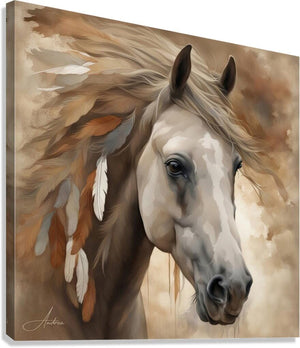 Palomino Bird Spirit | Andrea Record Fine Art | Yellowstone Spirit Collections painting Objects Of Beauty Southwest 