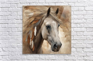 Palomino Bird Spirit | Andrea Record Fine Art | Yellowstone Spirit Collections painting Objects Of Beauty Southwest 