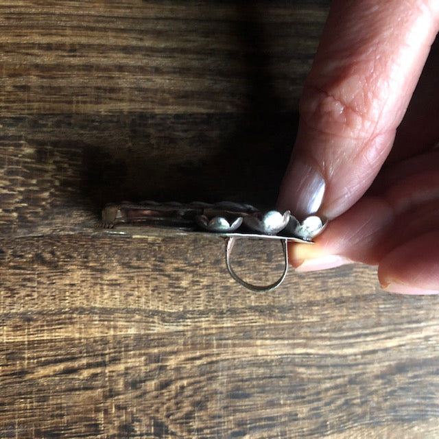 Petite Carved Bone Horse w Silver Floral Frame Pendant Necklace | Yellowstone Spirit Southwestern Collections Bale