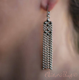 Petite Darling Dangles SG Liquid Metal Earrings Earrings Sergio Gutierrez Liquid Metal Jewelry 