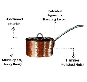 Petite French Copper Mini Pot with Lid | Sertodo Copper Copper Pot Sertodo Copper 