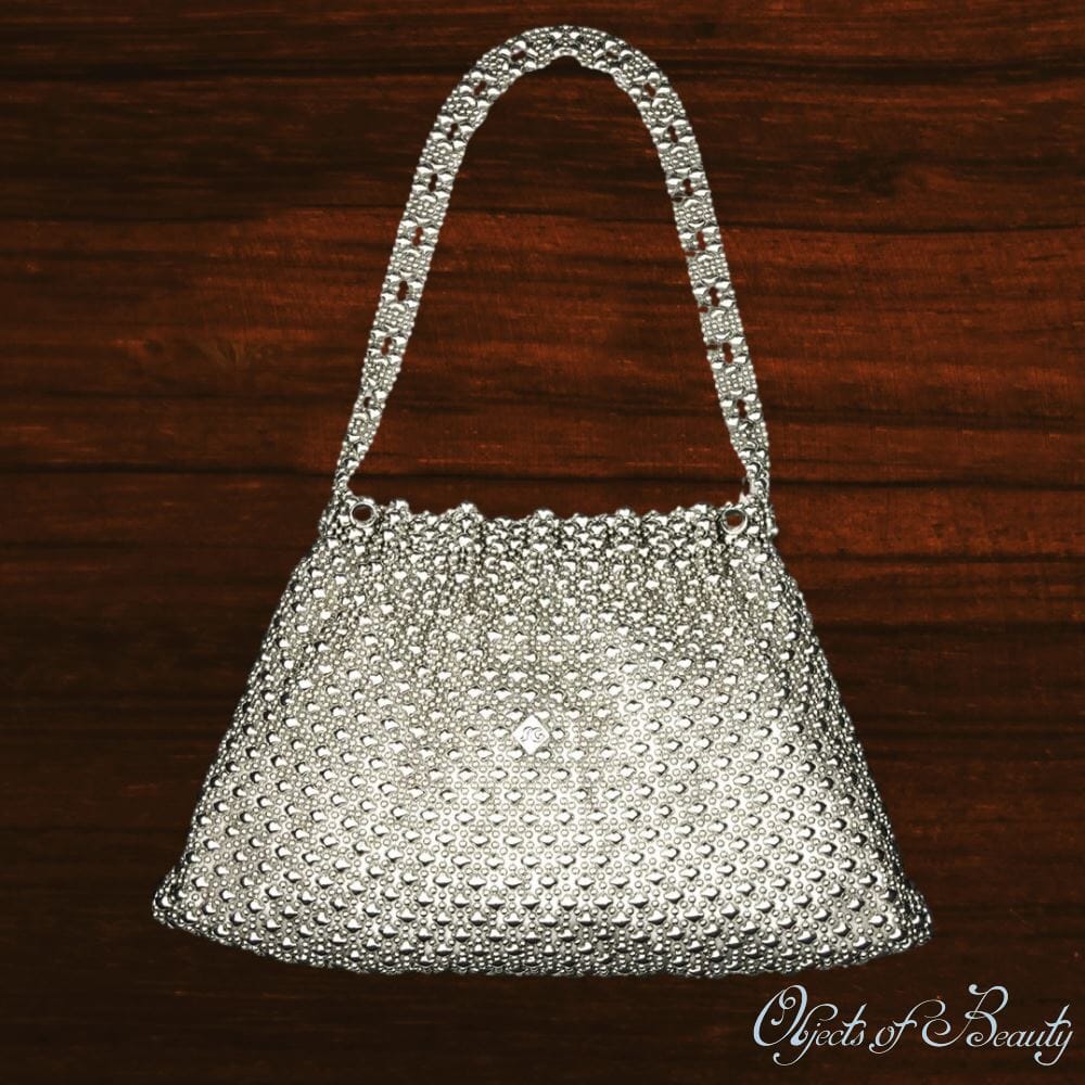 Petra Metal Mesh Evening Purse | SG Liquid Silver Bag Mesh purse SG Liquid Metal 