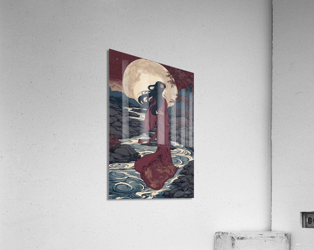 Plum Night | Andrea Record Fine Art | Yellowstone Spirit Southwestern Collection Painting Print Andrea Record Fine Art Acrylic Print 8x12inches (21x31cm) 