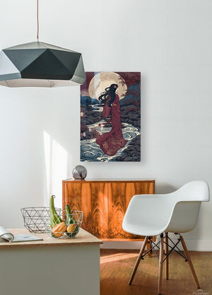 Plum Night | Andrea Record Fine Art | Yellowstone Spirit Southwestern Collection Painting Print Andrea Record Fine Art HD Sublimation Metal Print 8x12inches (21x31cm) 