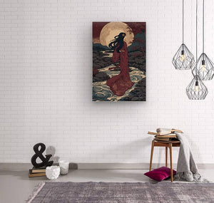 Plum Night | Andrea Record Fine Art Painting Print Andrea Record Fine Art Wood Print 8x12inches (21x31cm) 