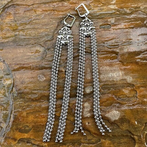 Rainfall SG Liquid Metal Earrings Earrings Sergio Gutierrez Liquid Metal Jewelry 