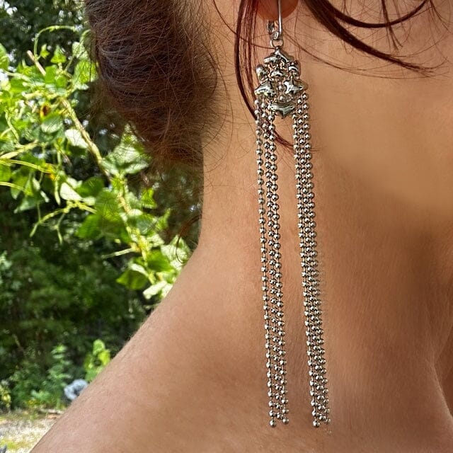 Rainfall SG Liquid Metal Earrings Earrings Sergio Gutierrez Liquid Metal Jewelry 