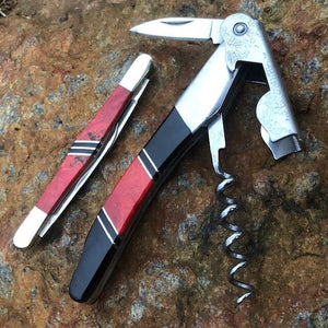RARE Coral Jet Onyx Corkscrew | Santa Fe Stoneworks | Yellowstone Spirit Southwestern Collection Corkscrew Santa Fe Stoneworks 