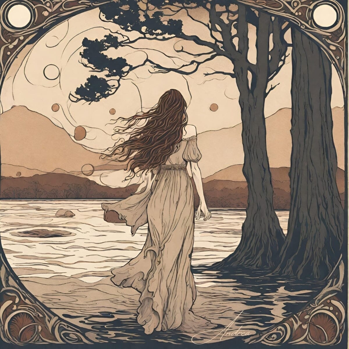 River's Calling | Andrea Record Fine Art | Yellowstone Spirit Southwestern Collection Painting Print Andrea Record Fine Art 