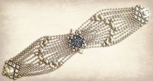 Roxy's Trouble SG Liquid Metal Butterfly Bracelet w Swarovski Crystal Bracelets Sergio Gutierrez Liquid Metal Jewelry 