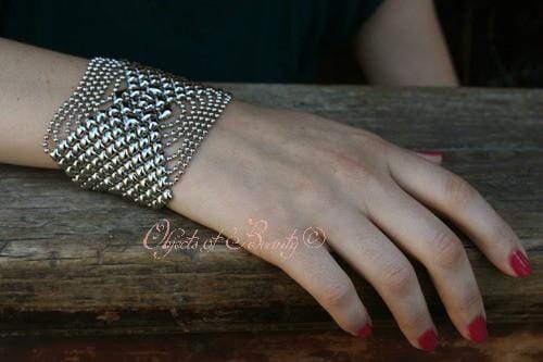 Rumi's Pool SG Liquid Metal Mesh Bracelet Bracelets Sergio Gutierrez Liquid Metal Jewelry 
