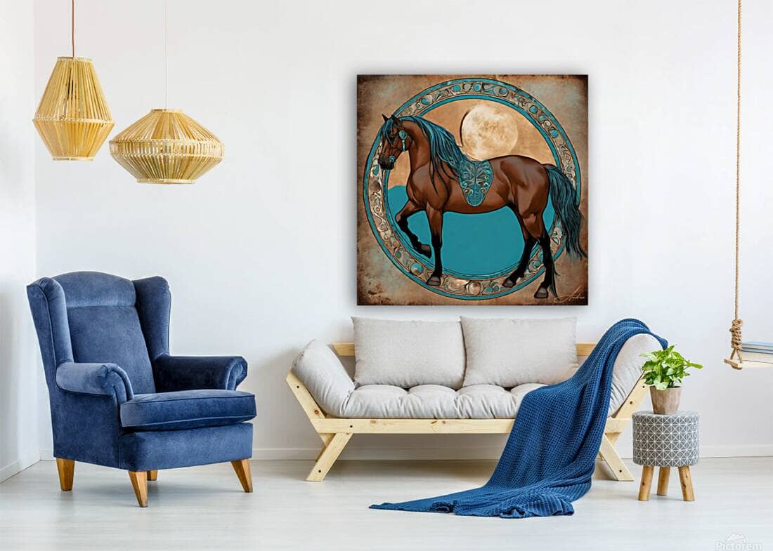 Rusty Moon Portal | Andrea Record Fine Art | Yellowstone Spirit Southwestern Collection Painting Print Andrea Record Fine Art 